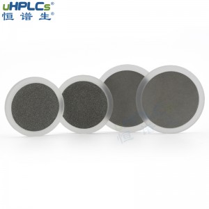 恒譜生超高壓PCTFE液相色譜耗材不銹鋼在線過濾器篩板，OD6.4*ID1.6*H1.6